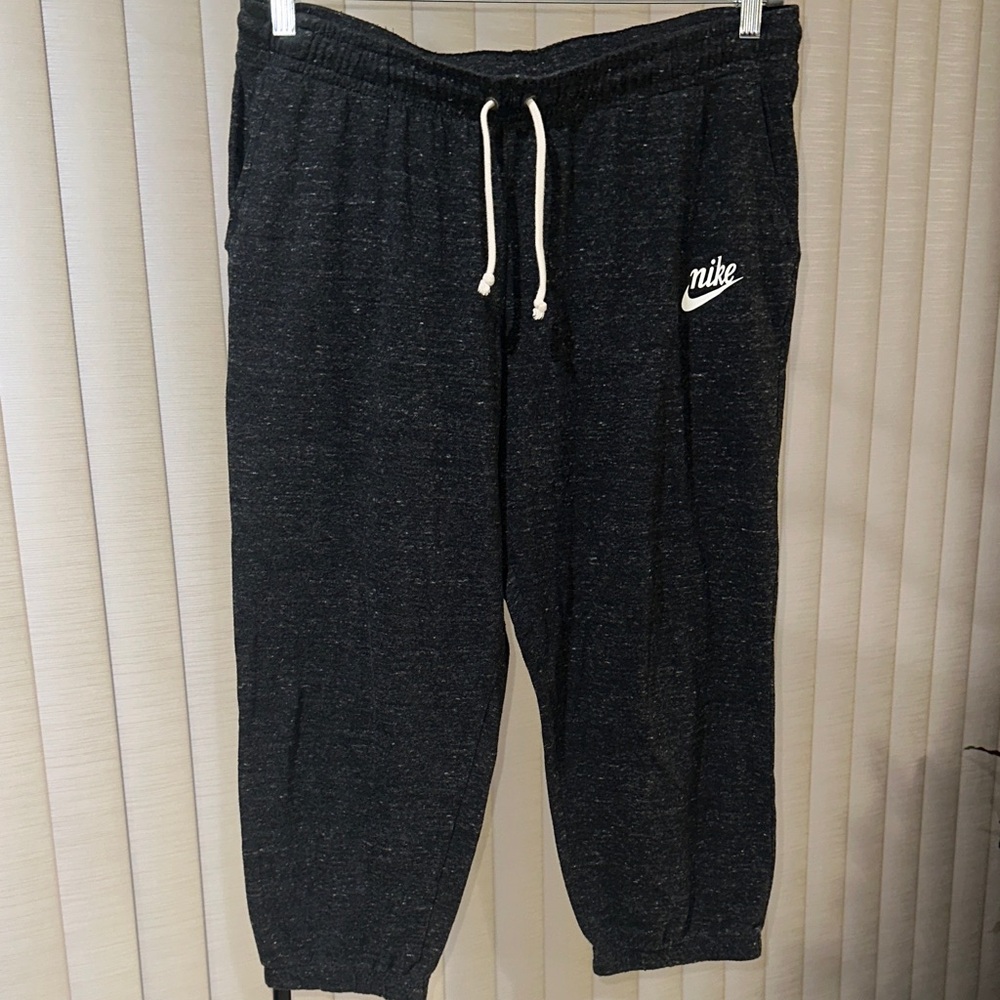 Nike Charcoal Joggers with White Logo